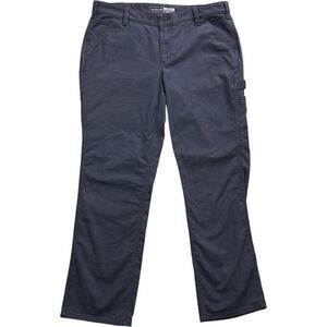 Carhartt Rugged Flex Loose Fit Canvas Work Pant Women's 14 Gray BN2080-W